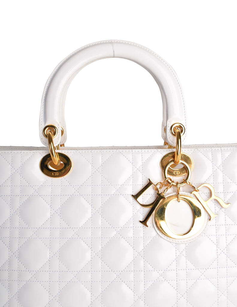 Christian Dior Vintage Shoulder White Bag STYLISHTOP #44 Christian Dior Vintage Shoulder White Bag STYLISHTOP